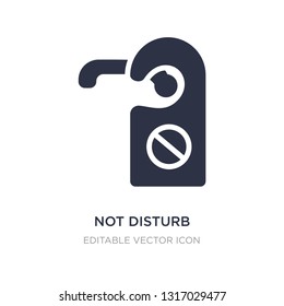 not disturb icon on white background. Simple element illustration from Signs concept. not disturb icon symbol design.