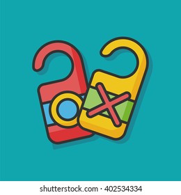 Not disturb vector icon