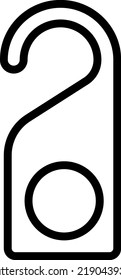 no perturbar la ilustración vectorial en un fondo transparente.Símbolos de calidad premium.Iconos vectores de trazo para el diseño de conceptos y gráficos.