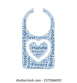not disturb word cloud. tag cloud about not disturb