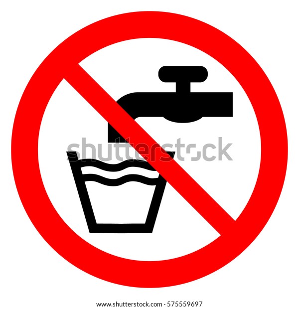 飲める水は禁酒のサイン 水のしるしは飲まないで ベクターイラスト のベクター画像素材 ロイヤリティフリー