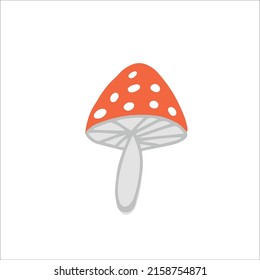 not edible poisonous mushroom fly agaric clip art, vector eps 10 mushroom, Scandinavian hand drawn fly agaric mushroom clip art, mushroom sticker, children wear print