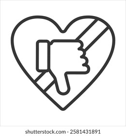 Not Effective Icon Vector Illustration Outline