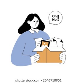 Espaço insuficiente Ilustrações modernas. Arquivo Eps 10 no plano de fundo transparente