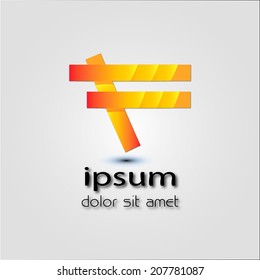 not equal logo design template