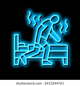 not feeling well-rested after night sleep neon light sign vector. not feeling well-rested after night sleep illustration