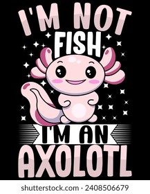 Angepasstes Auge, Axolotl T-Shirt Design