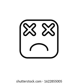 not found icon design line style. Perfect for application, web, logo and presentation template