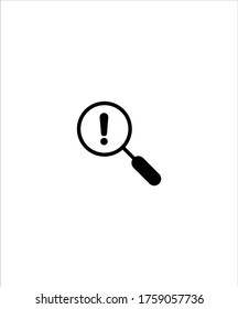 not found magnifier icon,vector best flat icon.