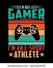 
EU NÃO SOU UM JOGADOR EU SOU UM DESIGN DE CAMISETA DE ATLETA E-SPORT