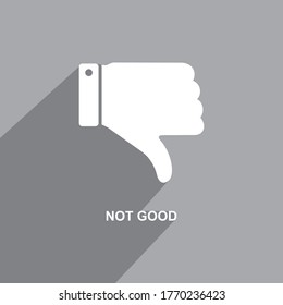 not good icon, Business icon vector