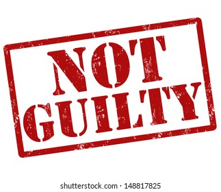 Not Guilty Grunge Rubber Stamp On Stock Vector Royalty Free
