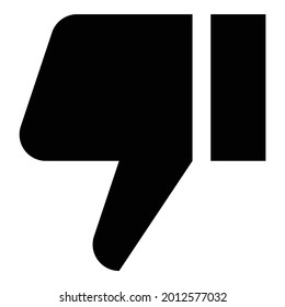No ayuda, no me gusta, mano, mal icono vector.