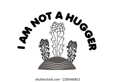 I Am Not A Hugger premium T-Shirt