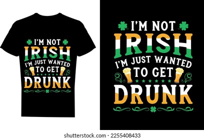 No soy irlandés, solo quiero emborracharme con el diseño de camisetas
