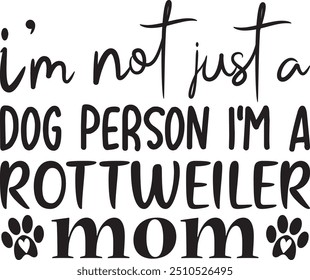 I'm Just A Dog Person I'm Mom Camiseta, Diseño de animales, Vacaciones, Citas de animales