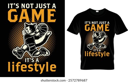 It’s not just a game it’s a lifestyle t-shirt design vector template