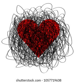 Not love. Vector illustration