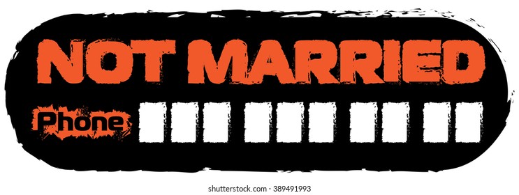 Not married print