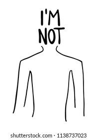 I am not message