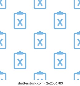 Not performed white and blue seamless pattern for web design. Vector symbol