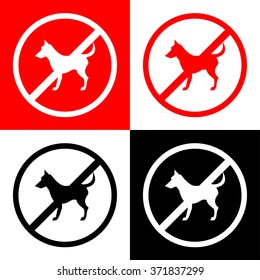 Not Pet Sign Vector EPS10, Great for any use.