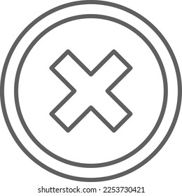 NOT RECOMMENDED Feedback icon with black outline style