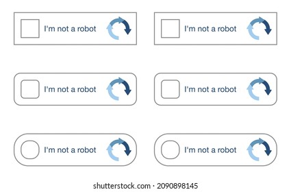 I am not a robot and robot arm, flat