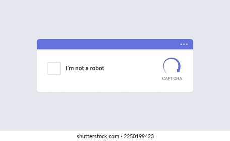 Not robot captcha vector test image obstacle computer. Captcha code internet public password not robot worry