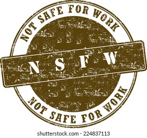 Not Safe For Work Stamp