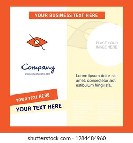 Not seen  Company Brochure Template. Vector Busienss Template