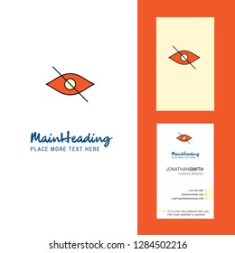 Not seen  Creative Logo and business card. vertical Design Vector