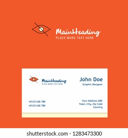 Not seen  logo Design with business card template. Elegant corporate identity. - Vector