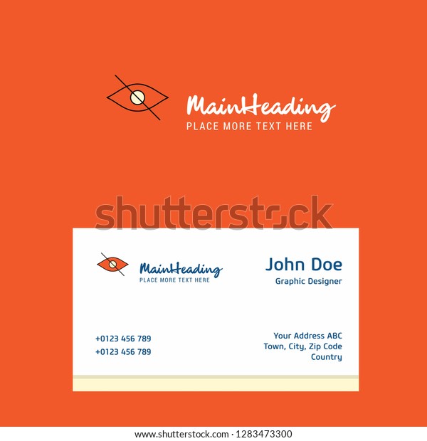 Not seen  logo Design with business\
card template. Elegant corporate identity. -\
Vector