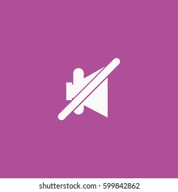Not sound icon illustration isolated vector sign symbol