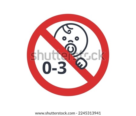 Not suitable for children under 3 years old symbol. 
