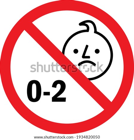 Not suitable for children under age 2 years. Safety signs and symbols.