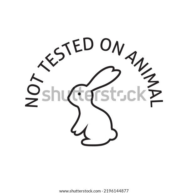 Not Tested On Animal Logo Icon Stock Vector (Royalty Free) 2196144877 ...