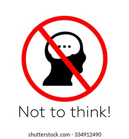 not to think