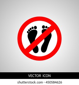 Not Walk icon great for any use.