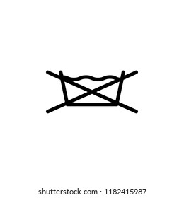 not wash icon. Element of laundry icon for mobile concept and web apps. Thin line not wash icon can be used for web and mobile