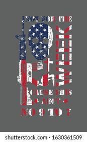 not for the weak cause this ain't no 9 to 7, with us flag t-shirt design