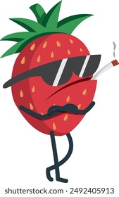 Not your typical sweet strawberry.