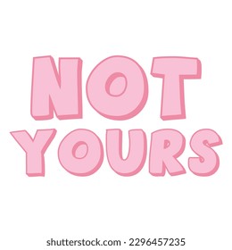 Not yours with white background