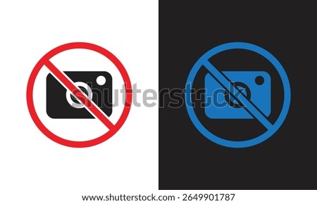 No-take-picture logo icon. Great icon logo for technology, education, industry, entertainment and web.