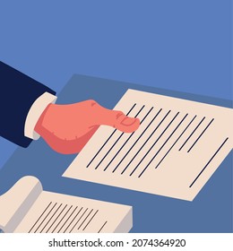 Notare arbeiten mit Papierkram