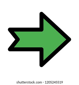 notched navigation arrow