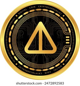 notcoin-not cryptocurrency illustrations on abstract background. 3d illustrations.