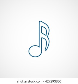 Note 16 Blue Icon On White Background