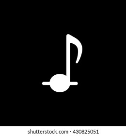 Note 8 Icon On Black Background